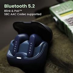 Boult Audio Z40 True Wireless in Ear Earbuds with 60H Playtime, Zen™ ENC Mic, Low Latency Gaming, Type-C Fast Charging, Made in India, 10mm Rich Bass Drivers, IPX5, Bluetooth 5.3 Ear Buds TWS (Blue) - Electronics from Boult - Shop in Sri Lanka at Arcade.lk