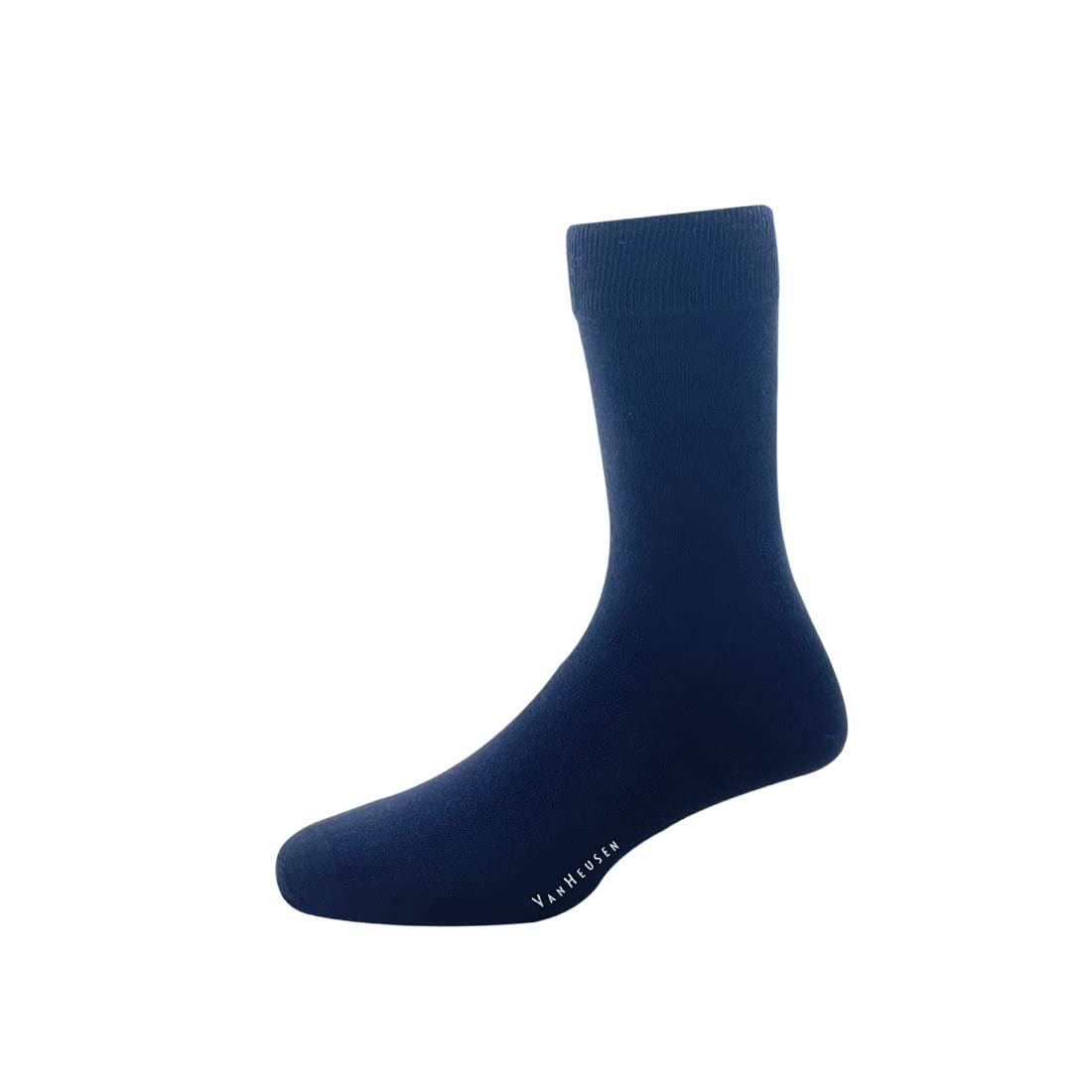Van Heusen Mens Cotton Full Length Socks (Pack of 3) Dark Grey, Navy, Black