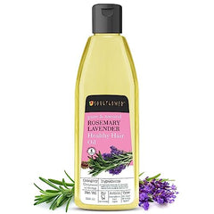 Soulflower Rosemary Hair Growth Oil, Hair Fall Control, Healthy Scalp, Strong Hair, Rosemary, Lavender, Castor|100% Pure, Natural, Organic, Clinically Proven for Hair Growth, 225ml