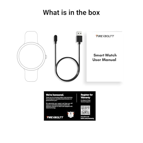Fire-Boltt Dominian 36.3mm (1.43 inch) AMOLED Display, Stainless Steel Design, 466 * 466 px Resolution, Bluetooth Calling, Sports Modes, Health Mode, IP67, Weather (Black Silver)