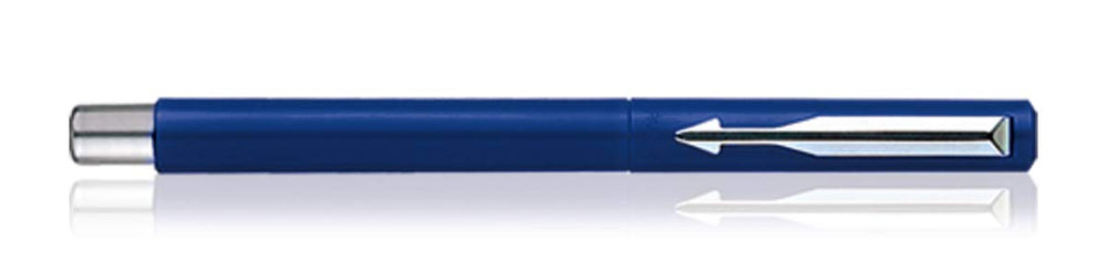 Parker Vector Standard Chrome Trim Calligraphy Fountain Pen | 7-Piece Set containts 2 Nibs, 2 Blue & 2 Black Ink Cartridges | Ideal for Creative Writing & Fine Detailing | Glammy.lk