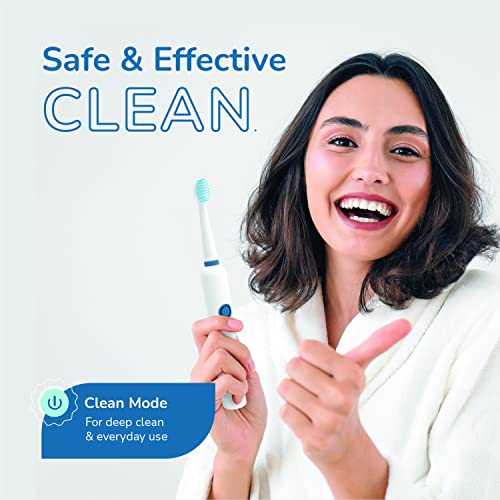 Caresmith SPARK One Electric Battery Toothbrush | Electric Tooth Brushes for Adult | AA Battery Provided | 30000 Strokes per Minute (White, 1)