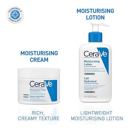 CeraVe Moisturizing Cream For Dry To Very Dry Skin (340gm) - Formulated with 3 Essential Ceramides And Hyaluronic Acid | Non-Comedogenic Moisturizer - Luxury Beauty from CeraVe - Shop in Sri Lanka at Arcade.lk