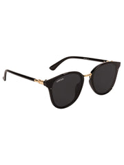 Voyage UV Protection Cat-eye Sunglass (59) (Black)