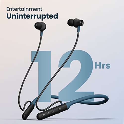 Boult Audio YCharge Wireless in Ear Bluetooth Earphones with 12H Playtime, Type-C Fast Charging, Pro+ Calling Mic, 12mm Bass Drivers, IPX5 Neckband (Blue) - Electronics from Boult - Shop in Sri Lanka at Arcade.lk