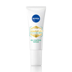 NIVEA Luminous Even Glow Oil Control Face Cream & Moisturiser Serum with Thiamidol (60X more effective than Vitamin C), Salicylic Acid, Hyaluronic Acid, Green Tree extracts for Dark Spots Reduction & Hydration| 10ml
