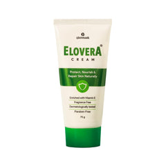 Elovera Moisturising Cream 75g | For Dry Skin | with Aloe Vera & Vitamin E | Protects, Nourishes and Repairs Skin | Paraben Free | Fragrance Free
