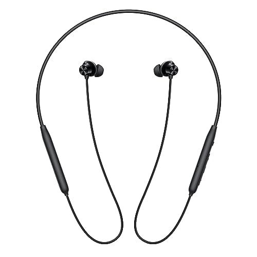 OnePlus Bullets Wireless Z2 ANC Bluetooth in Ear Earphones with Mic, 45dB Hybrid ANC, Bombastic Bass - 12.4 mm Drivers, 10 Mins Charge - 20 Hrs Music, 28 Hrs Battery (Black) - Wireless Accessory from OnePlus - Shop in Sri Lanka at Arcade.lk