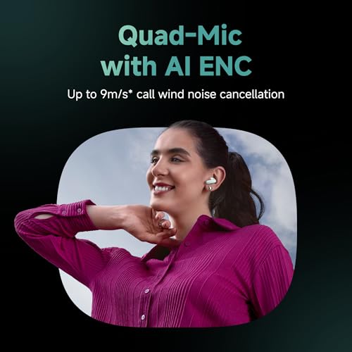 Redmi Buds 6, Dual Driver TWS in Ear Earbuds, 49dB Hybrid Active Noise Cancellation, Spatial Audio, Dual Device Connection, Quad Mic AI ENC, 42 Hrs Playtime, Custom EQ, Wireless Earbuds (Black)