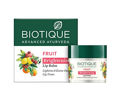 Biotique Fruit Whitening/Brightening Lip Balm | Hydrated and Nourishing Lips| Visibly Lighter Lips | Evens Out Lip Tone | De-pigmentation Balm |100% Botanical Extracts| All Skin Types | 12G - Beauty from Biotique - Shop in Sri Lanka at Arcade.lk