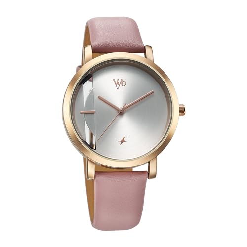 Fastrack Leather Analog Rose Gold Dial Women Watch-Fv60029Wl02W, Rose Gold Band - Watch from Fastrack - Shop in Sri Lanka at Arcade.lk