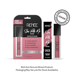 RENEE Stay With Me Mini Matte Lip Color, Long Lasting, Non Transfer, Water & Smudge Proof, Light Weight Liquid Lipstick, Awe for Mauve 2ml - Beauty from RENEE - Shop in Sri Lanka at Arcade.lk