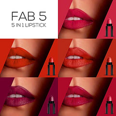 RENEE Fab 5 5-in-1 Lipstick 7.5gm| Five Shades In One| Long Lasting, Matte Finish| Non Drying Formula with Intense Color Payoff| Compact & Easy to Use - Beauty from RENEE - Shop in Sri Lanka at Arcade.lk