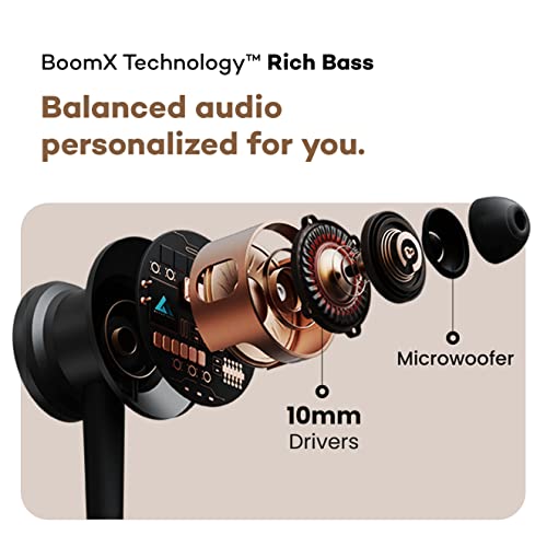 Boult Audio YCharge Wireless in Ear Bluetooth Earphones with 12H Playtime, Type-C Fast Charging, Pro+ Calling Mic, 12mm Bass Drivers, IPX5 Neckband (Blue) - Electronics from Boult - Shop in Sri Lanka at Arcade.lk