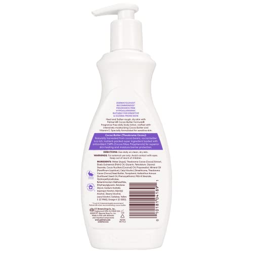 Palmer's Cocoa Butter Body Lotion, Fragrance Free for All Skin Types, Smoothes Marks & Tones Skin - 400ml