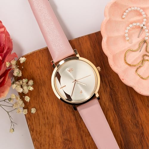 Fastrack Leather Analog Rose Gold Dial Women Watch-Fv60029Wl02W, Rose Gold Band - Watch from Fastrack - Shop in Sri Lanka at Arcade.lk