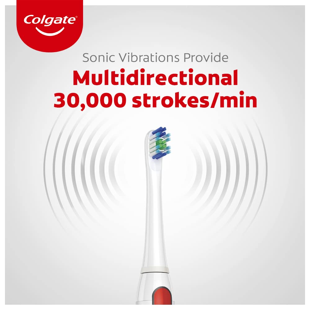 Colgate Proclinical 250R Deep Clean Rechargeable Sonic Toothbrush for adults, Electric Toothbrush with Soft Bristles, Healthier Gums in 4 Weeks (With Replaceable Brush Head, Charger included,White)