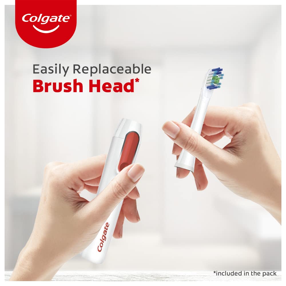 Colgate Proclinical 250R Deep Clean Rechargeable Sonic Toothbrush for adults, Electric Toothbrush with Soft Bristles, Healthier Gums in 4 Weeks (With Replaceable Brush Head, Charger included,White)