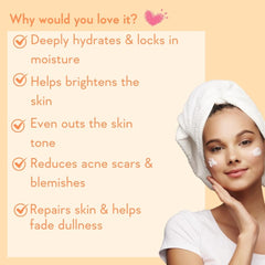 WishCare Pure Glow Vitamin C Face Cream for Women & Men - Day & Night Cream - For Glowing, Bright, Young and Pigmentation Removal - With Hyaluronic Acid, Niacinamide, Oranges, Berries & Turmeric-50 gm (PGFC50)