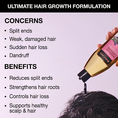 Soulflower Rosemary Hair Growth Oil, Hair Fall Control, Healthy Scalp, Strong Hair, Rosemary, Lavender, Castor|100% Pure, Natural, Organic, Clinically Proven for Hair Growth, 225ml