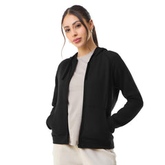 Boldfit Women Hoodie for Winter Soft, Moisture-Wicking & Anti-Static Fabric, Raglan Sleeves, Kangaroo Pocket & Ribbed Hem Women Hoodie with Zip, Lightweight, Warm & Stylish Winter Wear Jacket