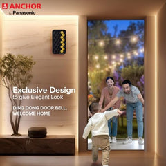 Anchor by Panasonic Dual Tone Doorbell | Calling Bell for Home | Door Bell for Office, School (38916)