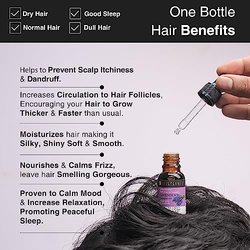 Soulflower Lavender Essential Oil | Skin Care, Hair Fall Control, Hair Growth, Relaxing Sleep|Lavandula Angustifolia |100% Pure, Organic, Natural & Undiluted, Ecocert Cosmos Organic Certified | 30ml