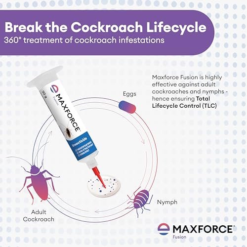 Maxforce Fusion 30 gm Cockroach Gel for Home and Kitchen | Anti Roach Gel | Cockroach Killer | Home Pest Control