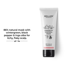 Brillare Professional Dandruff Control Mask With Salicylic Acid Hair Mask for Dandruff and Itchy Scalp | Relieves Scalp Irritation & Itchiness | Controls Oil & Sebum