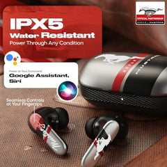 Boult GOBOULT (Formerly Mustang Dyno Earbuds with 60H Playtime, App Support, Dual Pairing, 4 Mics ENC, 45ms Low Latency, 13mm Drivers, Touch Controls, IPX5 Ear Buds Wireless (Silver)