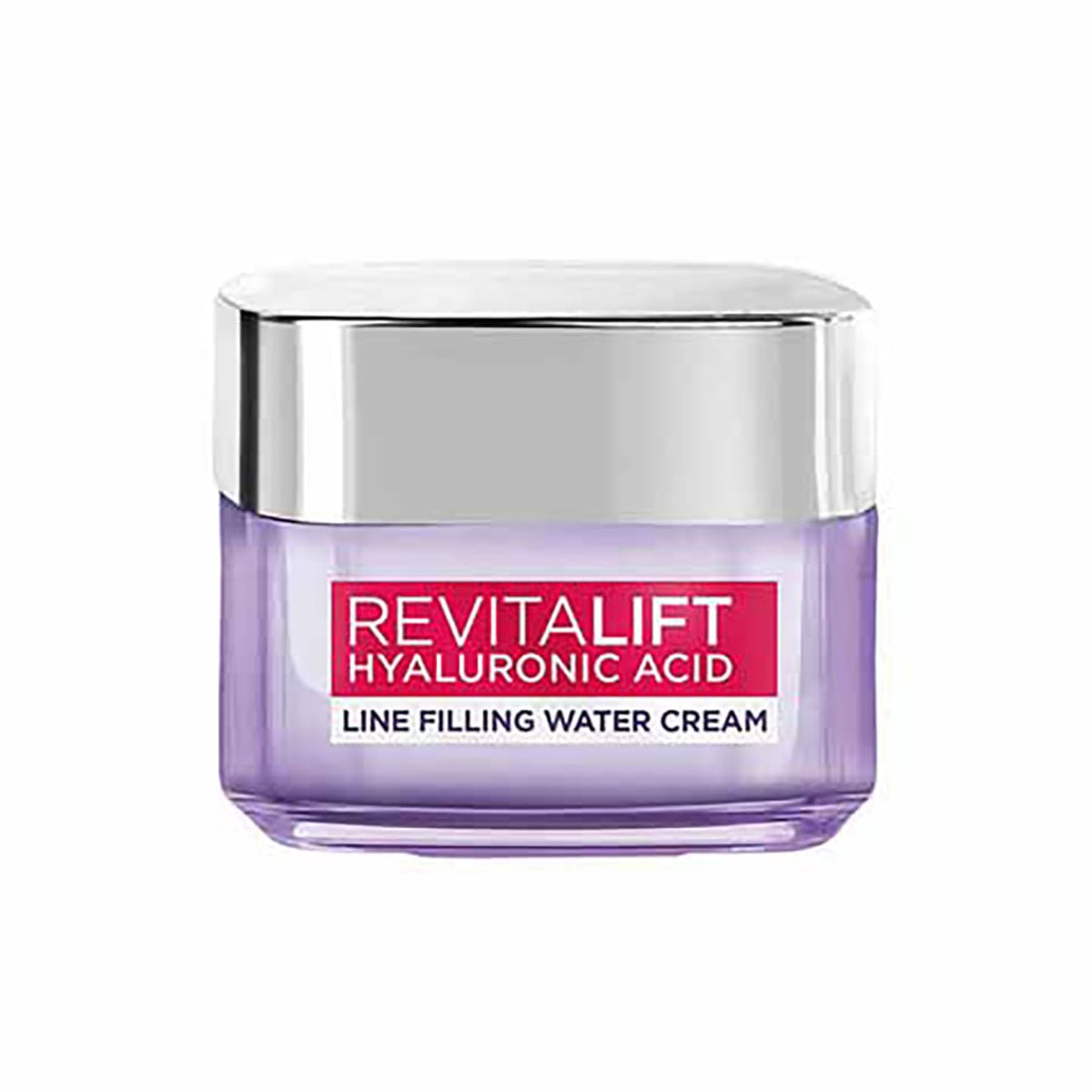L'Oréal Paris Hyaluronic Acid Line Filling Water Cream, Moisturiser, Hyaluronic Acid for Hydration, Replumps Skin, Ceramides for Skin Barrier Repair, Reduces Fine Lines, 50ml