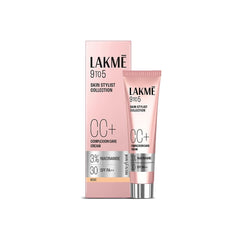 Lakme 9 to 5 CC Cream Beige with 3% Niacinamide Complex SPF30 PA++ | 90% lightweight moisturizing cream for Care & 10% Foundation for Care | Conceals Dark Spots| Brightens Skin |30 g