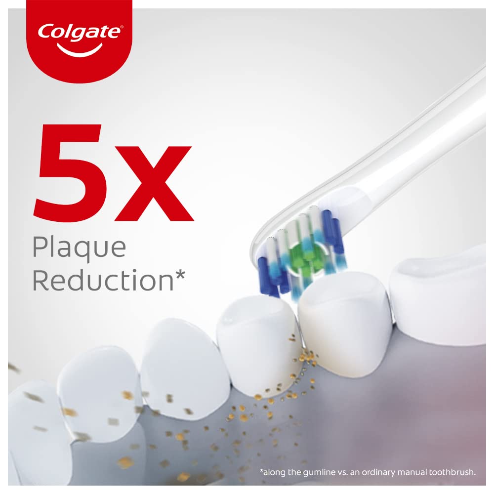 Colgate Proclinical 250R Deep Clean Rechargeable Sonic Toothbrush for adults, Electric Toothbrush with Soft Bristles, Healthier Gums in 4 Weeks (With Replaceable Brush Head, Charger included,White)