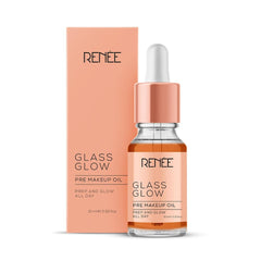 RENEE Glass Glow Pre Makeup Oil Primer 10ml| Non Sticky, Smoooth Finish| Hydrates, Repairs & Nourishes Skin| Adds Natural Glow to the Skin