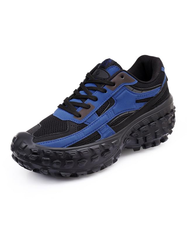 Bacca Bucci Colossus Men's Chunky All-Terrain Sneakers with Rugged Outsole & Ortholite Insole | Outdoor Trail Walking Shoes | Breathable Mesh & Synthetic Uppers