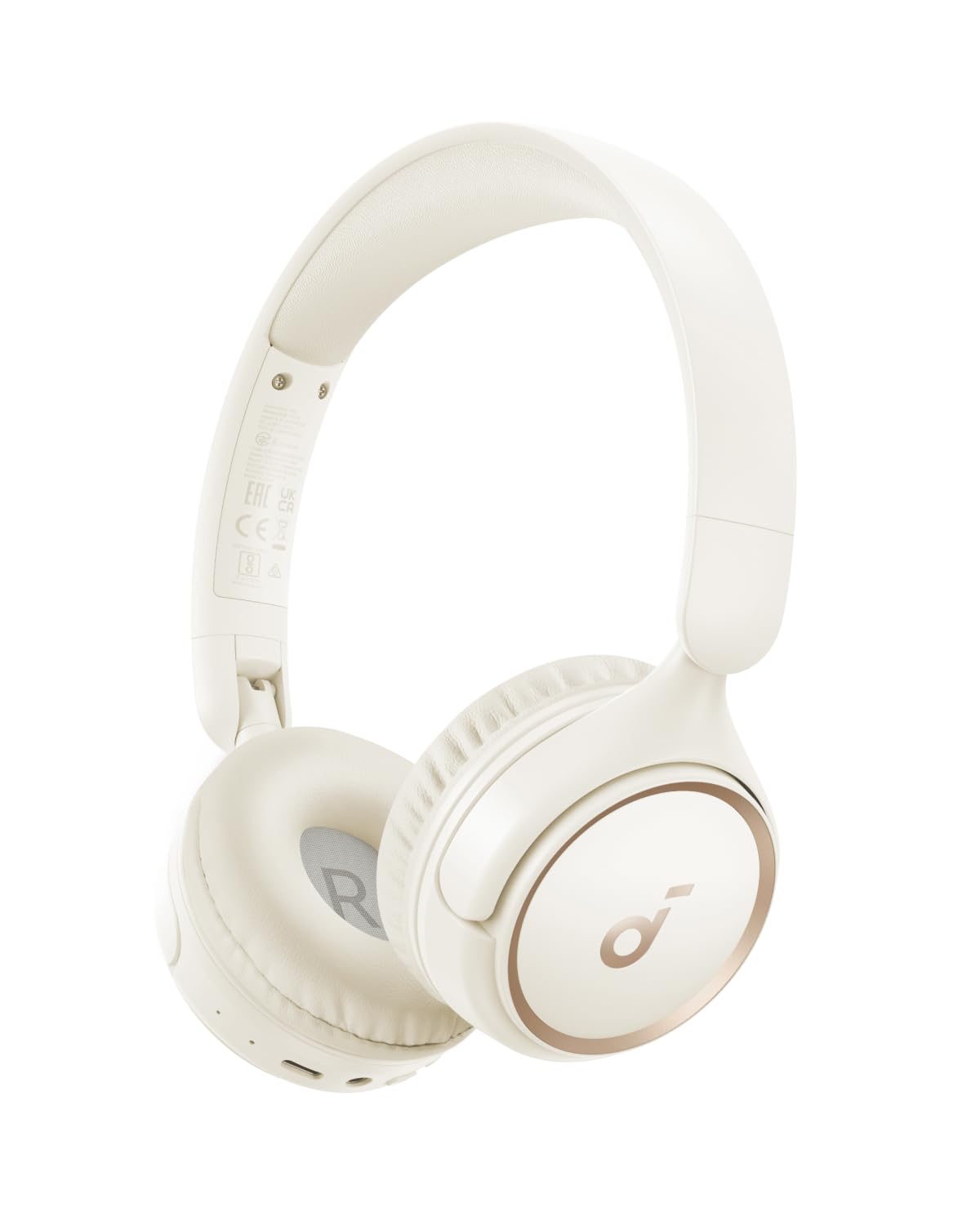 soundcore by Anker H30i Wireless On-Ear Headphones, Foldable Design, Pure Bass, 70H Playtime, Bluetooth 5.3, Lightweight and Comfortable, App Connectivity, Multipoint Connection (White)