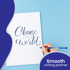 Cello Butterflow Simply Ball Pen Set | Pack of 25 Ball Pens | 20 Blue and 5 Black Ink Colour Pens | Smooth Writing Experience | For School and Office Use | Best Pen for Exams