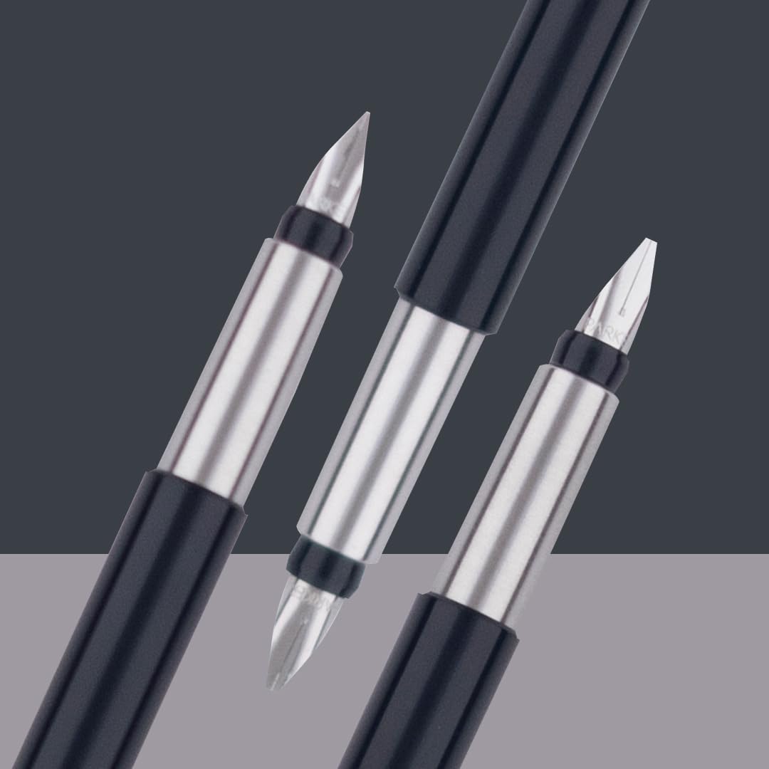 Parker Vector Standard Calligraphy CT Fountain Pen (Black), 1 Count (Pack of 1) (9000017373)