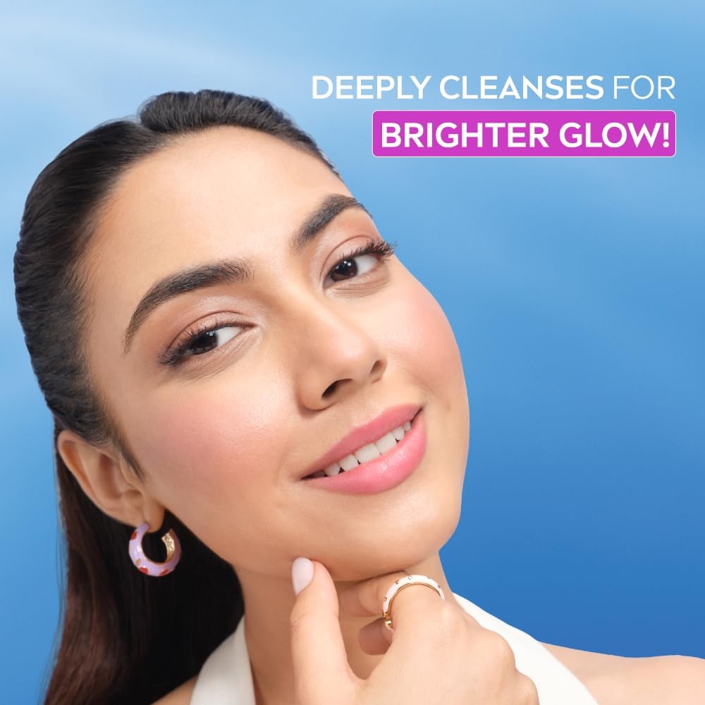 NIVEA Luminous Pearl Rucinol - Bubble Foaming Face Wash for Brighter Glow, 100 ml | Cleanses, Brightens, Unclogs Pores & Hydrates | Removes Make Up | For oily, dry & sensitive skin | Men & women