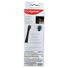 Colgate Proclinical 150 Charcoal Battery Powered Toothbrush Refill Heads, Pack of 2, Electric Brush Heads with Soft Bristles and Strong Strokes, Fits any Colgate Proclinical Electric Toothbrush