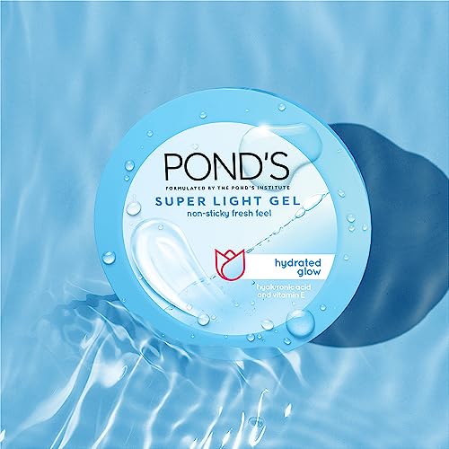 POND's Super Light Gel, Oil-Free Moisturizer, 200G, For Hydrated, Glowing Skin, With Hyaluronic Acid & Vitamin E, 24Hr Hydration, Non-Sticky - Beauty from POND'S - Shop in Sri Lanka at Arcade.lk