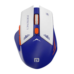 Portronics Vader Pro Wireless Gaming Mouse with 2.4 GHz Receiver, 6 Buttons, Thumb Support, High-Precision Tracking, Ergonomic Comfort, Adjustable Optical DPI for Laptop, PC, Mac (Indigo Blue) - Personal Computer from Portronics - Shop in Sri Lanka at Arcade.lk