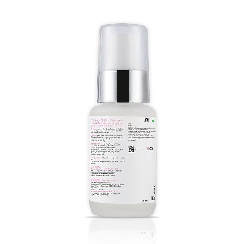 O3+ Brightening Face Serum 50ml with Ceramide, Niacinamide for Dullness, Fine Lines & Wrinkles | All Skin Types & Suitable for Men & Women | Glammy.lk