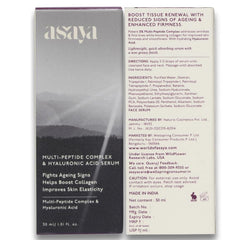 Asaya Multi Peptide Day/Night Face Serum with Hyaluronic Acid | Collagen Boosting, Night Serum for Glowing Skin | Anti-Aging Serum | 5% Tripeptide Complex | Oily, Dry & Sensitive Skin - 30 ml