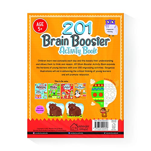 201 Brain Booster Activity Book - Fun Activities and Exercises For Children: Tracing & Pattern, Colors & Shapes, Maze - Book from Wonder House Books - Shop in Sri Lanka at Arcade.lk