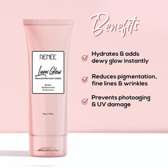 RENEE Lumi Glow Highlighting Moisturizer | Enriched with 3% Niacinamide & 1% Hyaluronic Acid | Prevents Photoaging & UV Damage | Reduces Pigmentation, Fine Lines & Wrinkles | 50g