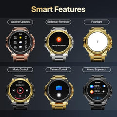 Fire-Boltt Dominian 36.3mm (1.43 inch) AMOLED Display, Stainless Steel Design, 466 * 466 px Resolution, Bluetooth Calling, Sports Modes, Health Mode, IP67, Weather (Black Silver)