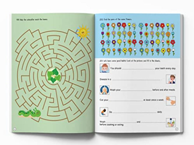 201 Brain Booster Activity Book - Fun Activities and Exercises For Children: Tracing & Pattern, Colors & Shapes, Maze - Book from Wonder House Books - Shop in Sri Lanka at Arcade.lk