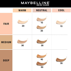 Maybelline New York Full Coverage Concealer, Matte & Poreless Ultra Blendable, Fit Me, 30 Honey, 6.8ml