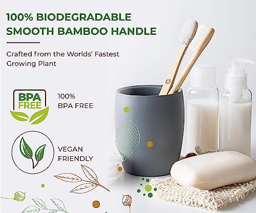 ZECO Natural Kids Bamboo Toothbrush for Kids Soft Brush For Teeth Better Brush Toothbrush Whitening Products | Premium Eco-Friendly White Teeth Cleaner 6-9 Years - Drugstore from ZECO - Shop in Sri Lanka at Arcade.lk